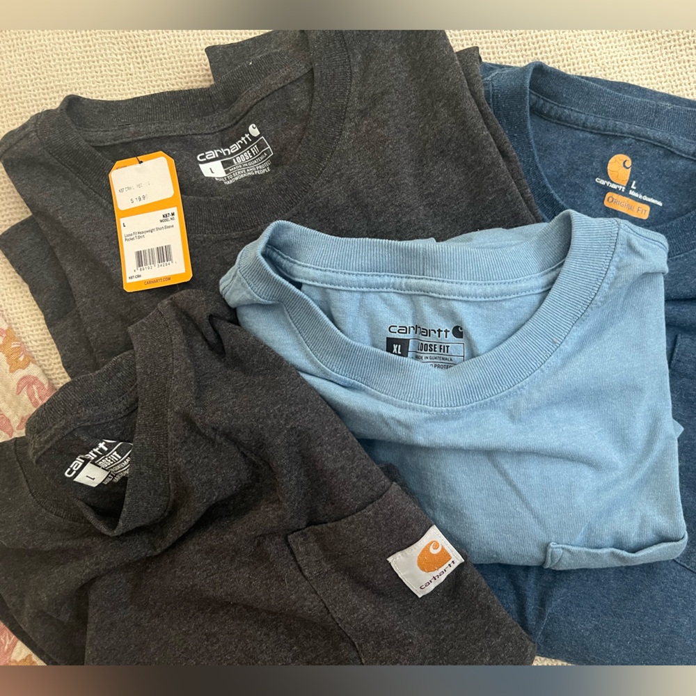 Carhartt T-Shirts in Blue and Gray L & XL